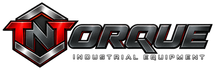 TNTORQUE metallic red and steel logo with Industrial Equipment subtitle